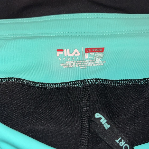 Fila Sport Skort Skirt Womens Medium Sea Foam Green and Black - Picture 5 of 5